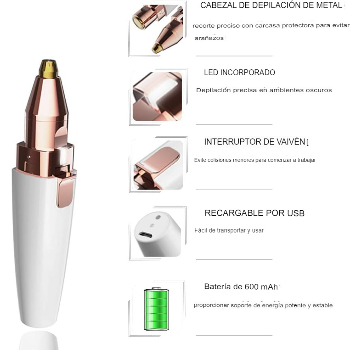 LumiBrow™-Depiladora Facial 2 en 1