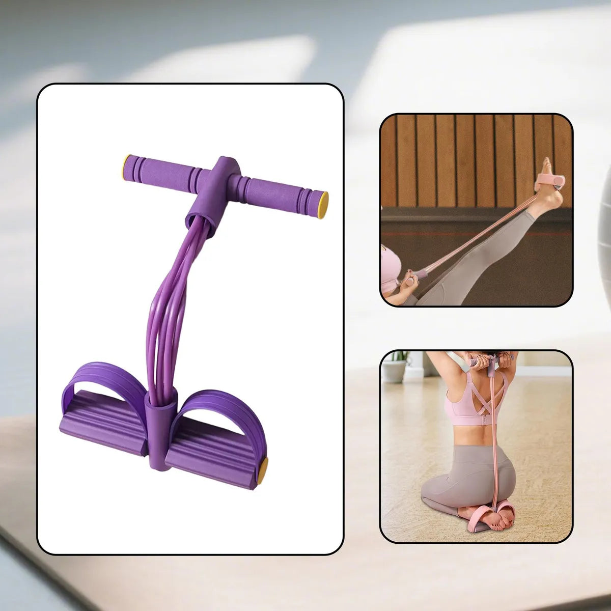 GymFlex™ – Banda de Ejercicio con Pedales