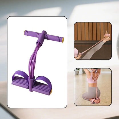 GymFlex™ – Banda de Ejercicio con Pedales