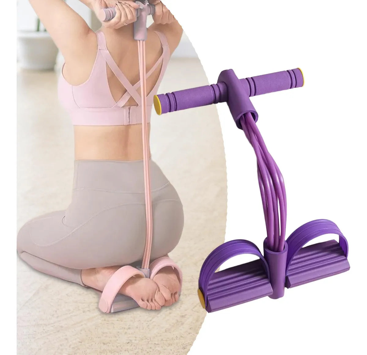 GymFlex™ – Banda de Ejercicio con Pedales