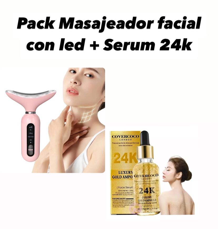 MASERUM™-PACK MASAJEADOR LED+SERUM