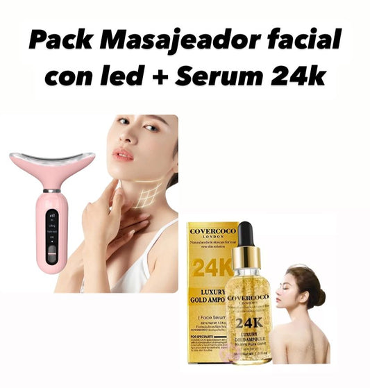 MASERUM™-PACK MASAJEADOR LED+SERUM